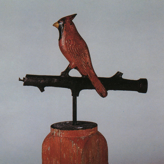 The charming Cardinal on Branch was designed by an unknown manufacturer. Photo provided by John and Nancy Smith.